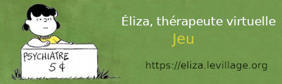 Eliza, thérapeute virtuelle